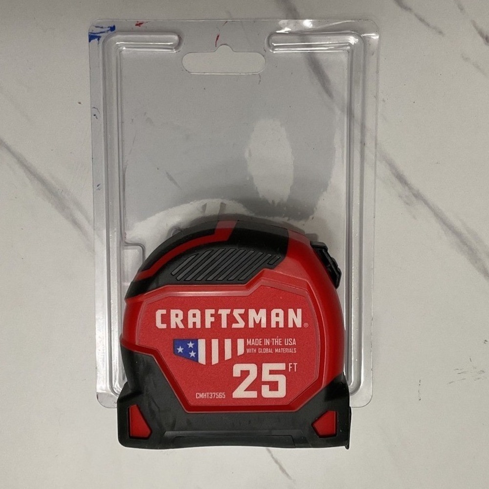Craftsman 25 ft Tape Measure Magnetic Hook 14 ft Reach CMHT37665 Made in USA